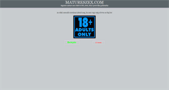 Desktop Screenshot of matureszex.com