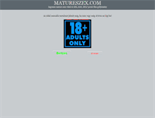 Tablet Screenshot of matureszex.com